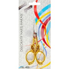 İlkyaz Fashion Nakış Makası Dekoratif Altın Kuğu YBL-403 Model 19 (Ilkyz-Fshon-34)