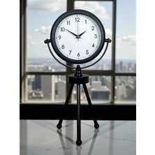 Durukar Zentime Siyah Zarif Üç Ayaklı Masa Saati