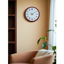 Durukar Zentime 36 cm Kırmızı Dekoratif Duvar Saati