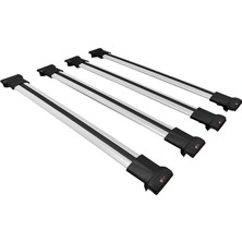 Acpar Mercedes Vito 3 (W447) 2014 ve Sonrası ile Uyumlu Fly Model Ara Atkı Tavan Barı Gri 4 Adet