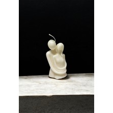 Lumin İstanbul Sarılan Sevgili Figürlü Romantik Dekoratif Kokulu Mum