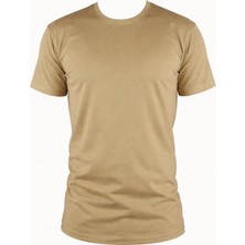 Single Sword Acemi&bedelli Asker Fanila ve Erkek Atlet %100 Pamuk Bej-3xl-Kısa Kol
