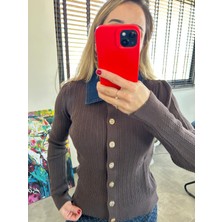 Elif Tarakçı Butik Premium Kahverengi Triko