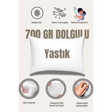 Elyaf Sepeti Boncuk Silikon Yastık  50*70 Ebatında