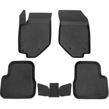 MDAK Opel / Vauxhall Mokka 2021-2024 Arası ile Uyumlu 4d Havuzlu Paspas Siyah