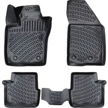 MDAK Fiat Egea Sw 2016 ve Sonrası ile Uyumlu 4d Havuzlu Paspas Siyah