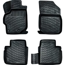 MDAK Citroen C-Elysee 2012 ve Sonrası ile Uyumlu 4d Havuzlu Paspas Siyah