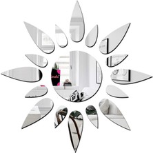 As Tasarım Lazer Güneş007 Model Modern Tasarım Mdf Üzeri Akrilik Duvar Dekorasyon Ürünleri Gümüş Renk 50 x 50 cm