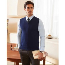 Youknitwear You Shaun %100 Pamuk V Yka Erkek Triko Süveter