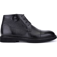 Tamer Tanca Erkek Hakiki Deri Siyah Klasik Bot 183 43560 Erk Bot SK25-26 Sıyah Fltr/dr