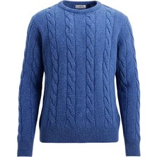 Uki Indigo Bisiklet Yaka Triko Kazak