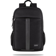15.6 Inch Mila Serisi W600 -,mac Air Uyumlu Reflektörlü - Laptop Sırt Çantası - Siyah
