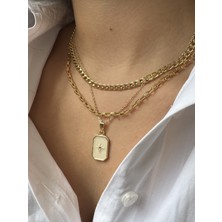 M Miel Kutup Yıldızı Zincir 3lü Kombin Kolye