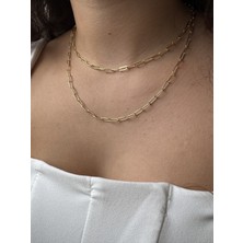 M Miel Kadın 2li Zincir Set Kolye