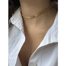 M Miel Kadın Desenli Zincir Kolye