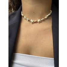 M Miel Kadın Deniz Kabuğu Yıldız Kolye