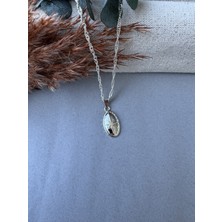 M Miel Kutup Yıldız Detay Plaka Kolye