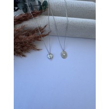 M Miel Taşlı Kalp Detay 2li Set Kolye