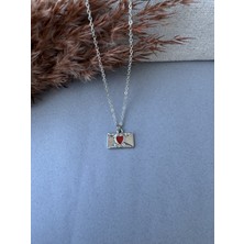 M Miel Mektup Zarf Kolye