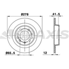 Braxis Arka Fren Dısk Aynası Vectra C Sıgnum
