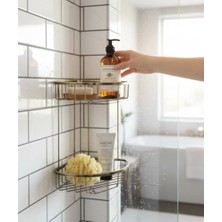 İsaoğlu Yapı Eskitme Gold Banyo Şampuanlık Antik Gold Banyo Rafı Pirinç Malzeme Paslanmaz