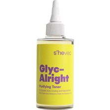 She Vec Glyc Alrıght Gözenek Sıkılaştırıcı Aydınlatıcı Etkili Glikolik Asit, Ginseng & Niacinamide Tonik