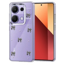 Nezih Case Redmi Note 13 Pro 4g Uyumlu Şeffaf Görünümlü Simli Zarif Kılıf