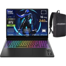 Hp Omen Max 16-AH0013NT Ultra 7 255HX B8SQ8EA-K00 48GB 1tb RTX5080 16GB W11HOME 16" Wqxga Gaming Laptop