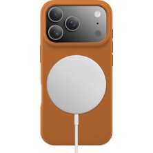 Buff iPhone 17 Pro Max Magsafe Rubber Fit Silikon Kılıf Orange