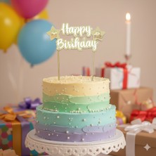 Dodomar Pasta Süsü – Çubuklu Papatya Renkli Pasta Süsü Dekoratif Set