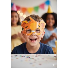 Dodomar 13,5 cm En – Pvc Kaplı Sevimli Ayıcık Bear Parti Gözlüğü Eğlenceli Aksesuar