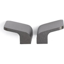 System 1743 Modern Kulp Fırçalı Füme Renk 32 mm