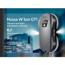 Hussa W Bot Gt1 Akıllı Cam Temizleme Robotu, Çift Ultrasonik Sprey,+ Uzaktan Kumandalı