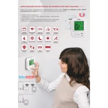 Airfel Haftalık Programlı Kablolu Oda Termostatı GSK-1701