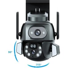 Ttt 3mp + 3mp Wi-Fi Ip Tf Kart Girişli Optik Zoom Kamera