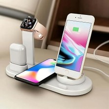4'ü 1 Arada Kablosuz Hızlı Şarj Istasyonu: 15-12 Pro Max,, Airpods ve Telefonlar Için Hızlı Şarj, Zahmetsiz Şarj Deneyimi