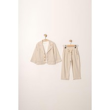 MİNİM Çocuk Takım Erkek Keten Ceketli Takım