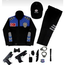 Arya Kostüm Çocuk Polis Kostüm 2-10 Yaş Çocuk Polis Kostümü | Karne Günü, Doğum Günü ve Kostüm Partisi