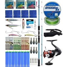 Yek Outdoor Hazır Tekne Oltası Seti Shimano Kamış Alivio Boat Quiver 1,50M 50-150G 2pc&shimano Sienna 4000 Fg Spin Makinesi