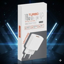 Enk 18W Hızlı Şarj Adaptörü ve Lightning Kablosu Seti
