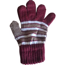 Eleven Markets Kışlık Erkek Çocuk Eldiveni Bordo 4-8 Yaş