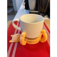 Sarılan Kedi Bardak Altlığı (Hareketli Mekanizma)