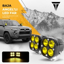 C9 40W Baja Style 8 cm Ultra Parlak LED Projektor Off Road (Turuncu ve Sarı Seçenekleri Ile)