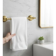 İsaoğlu Yapı Mat Altın Havluluk Vintage Model Uzun Havluluk Fırçalanmış Gold Pirinç Malzeme Paslanmaz