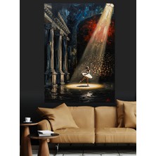 Tablomega Sahne Işığında Balerin Resmi Dekoratif Kanvas - Mdf Ahşap Tablo