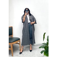 Nisum Moda Triko Görünümlü  Kısa Kol Hırka