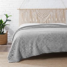 Dolce Bonita Home Wellsoft Sherpa Battaniye 200X220 Gri - Uyku Bandı Hediyeli