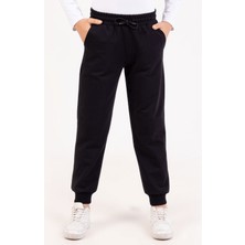 Turuncu Gardrop 11-15 Yaş Klasik Cepli Unisex Tek Alt Eşofman Lacivert