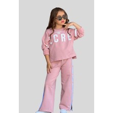 Turuncu Gardrop 5-14 Yaş Secret Çıtçıtlı Kız Çocuk Takım Pudra