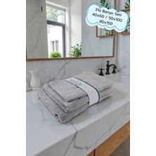 Arte Cotone Elite 3’lü Banyo Havlu Seti | El Yüz & Vücut Havlusu
